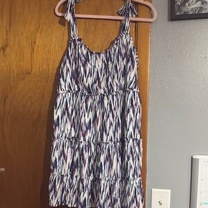 4th of July Patterned Sleeveless Dress